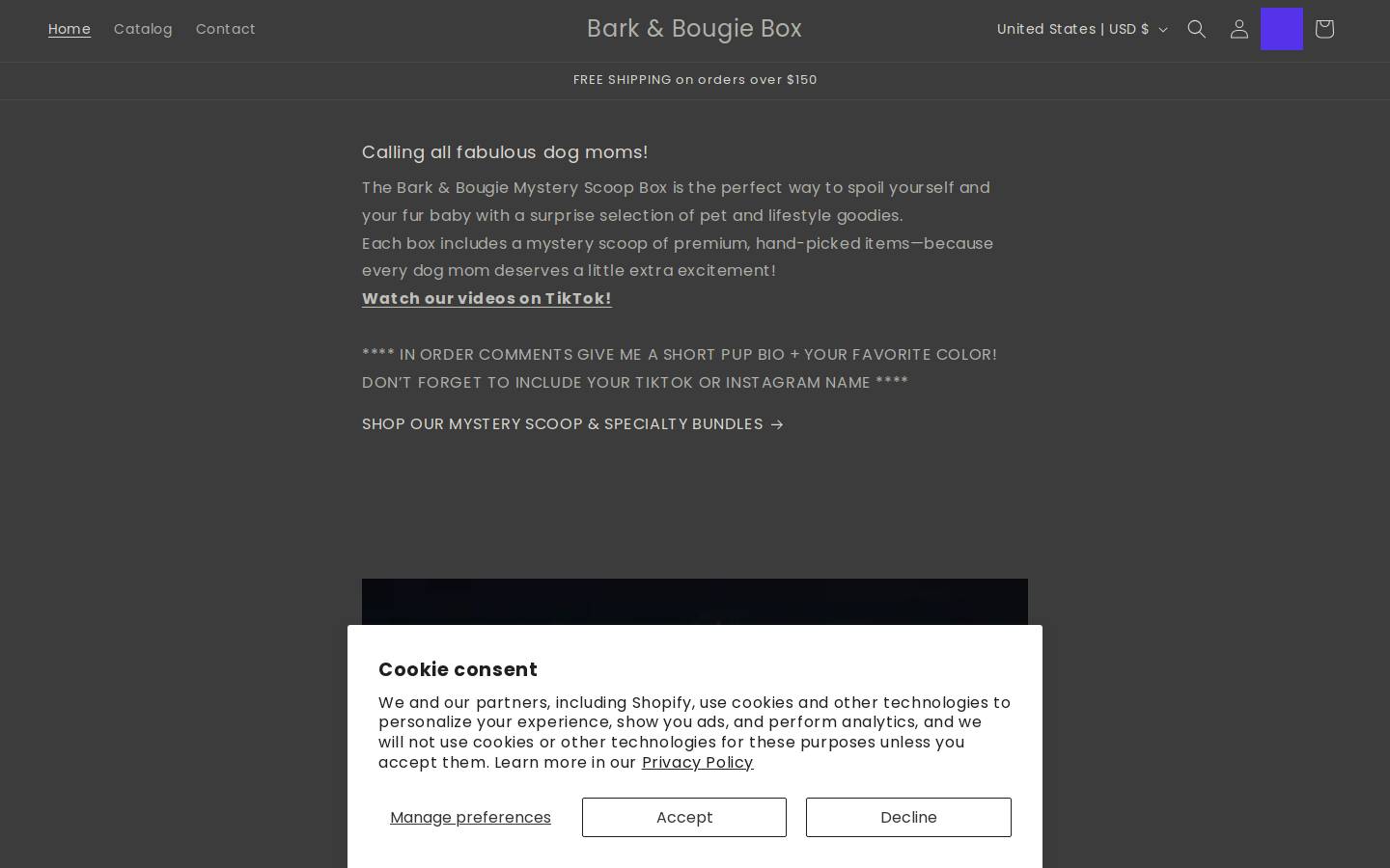 barkbougiebox.com homepage screenshot