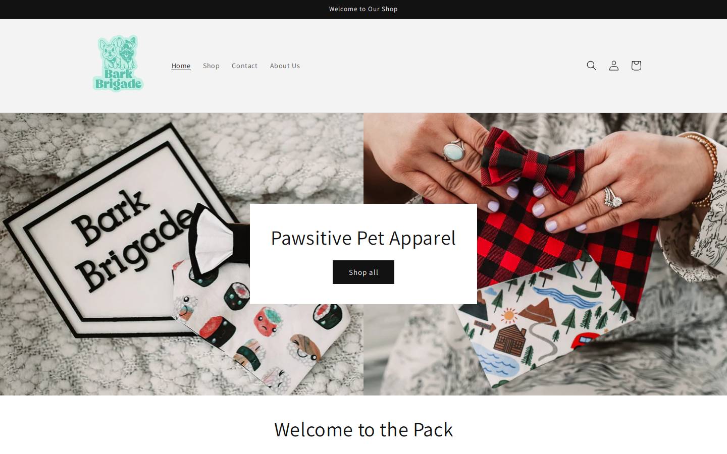 barkbrigadeco.com homepage screenshot