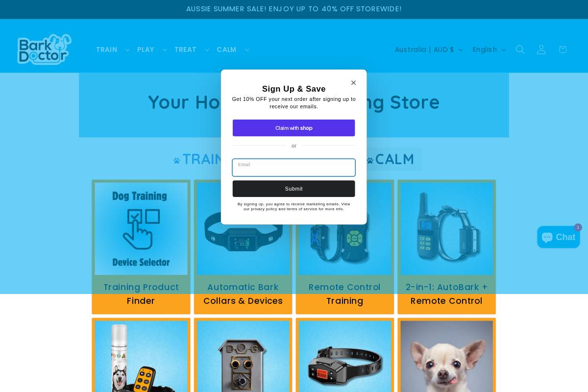 barkdoctor.com.au homepage screenshot