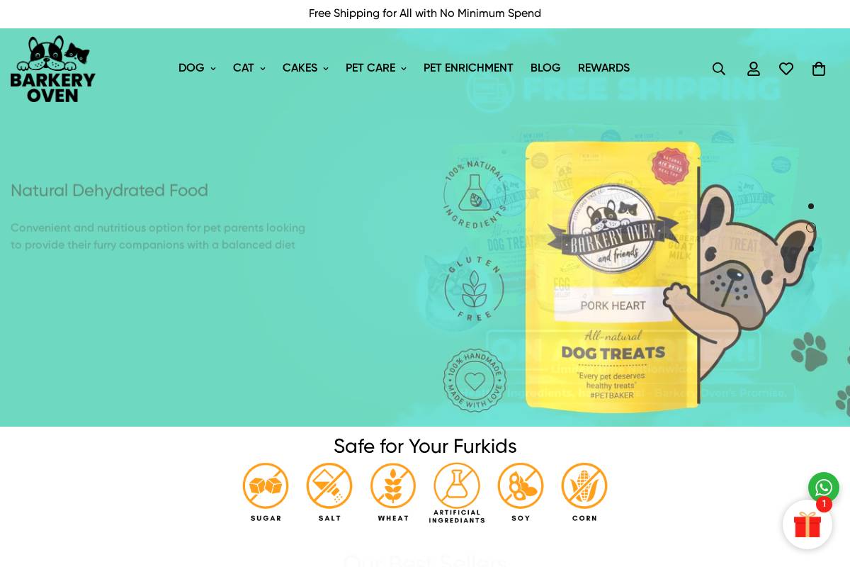 barkeryoven.com homepage screenshot