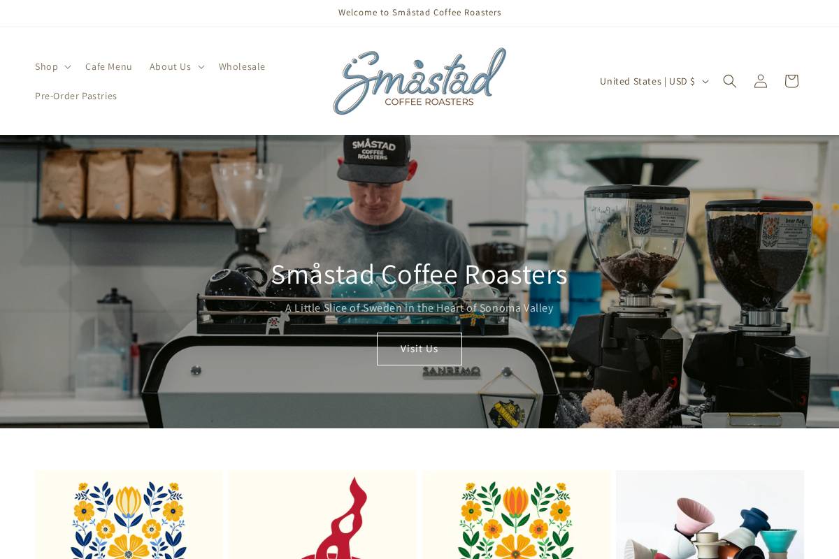 barkingdogroasters.com homepage screenshot