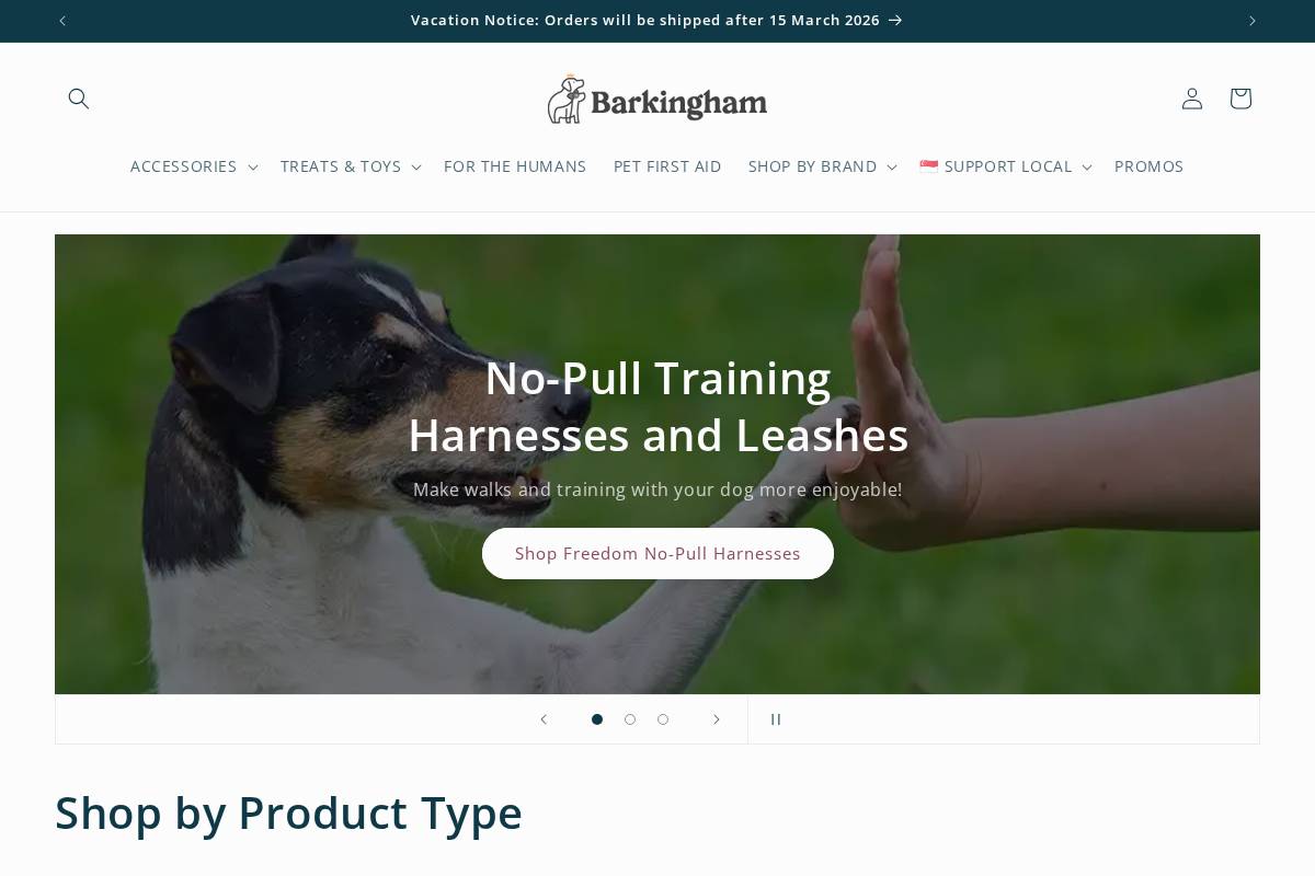 barkingham.sg homepage screenshot