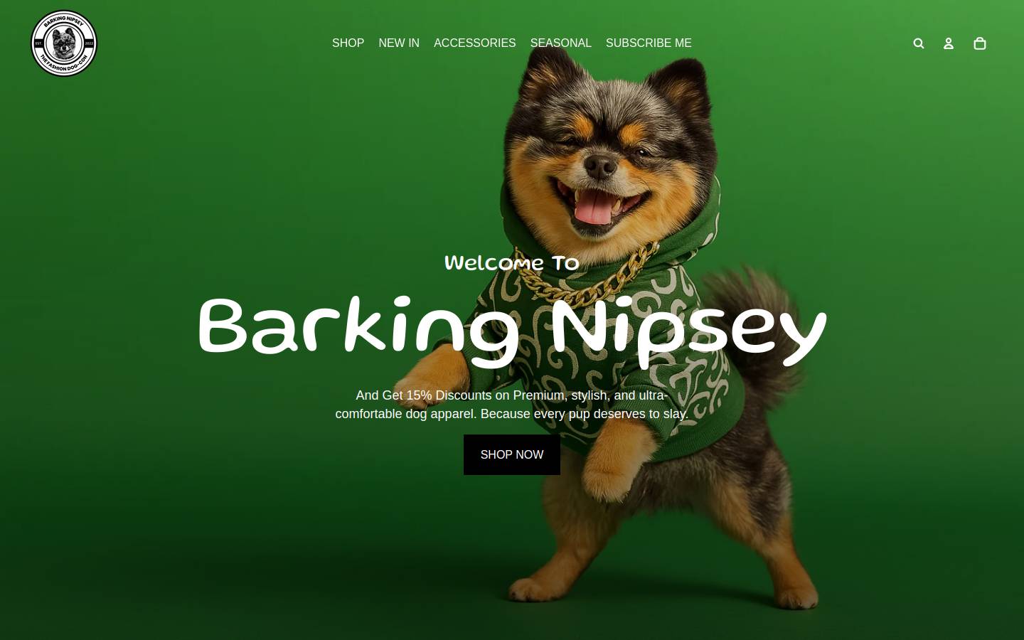 barkingnipsey.com homepage screenshot