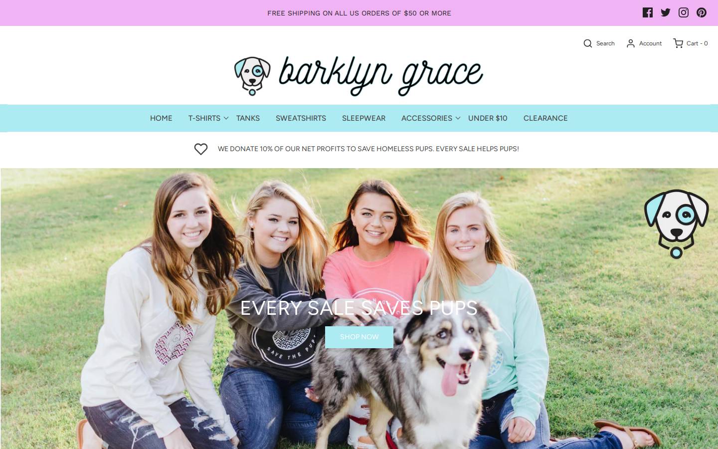 barklyn-grace.com homepage screenshot