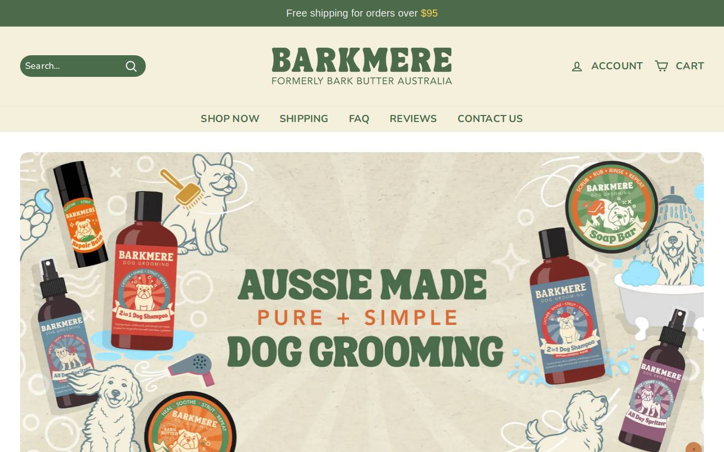 barkmere.au homepage screenshot
