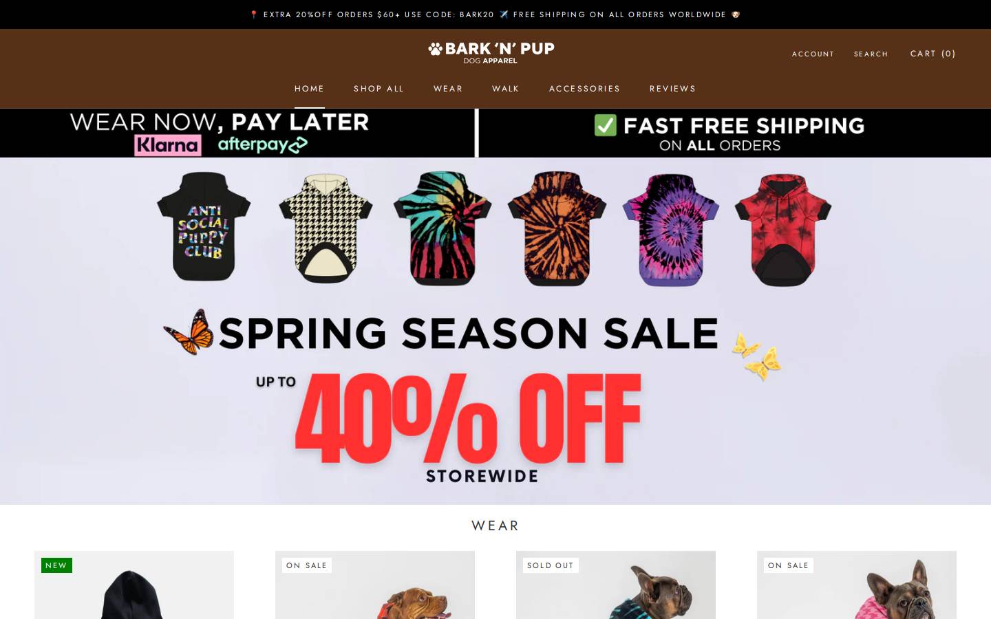 barknpup.com homepage screenshot