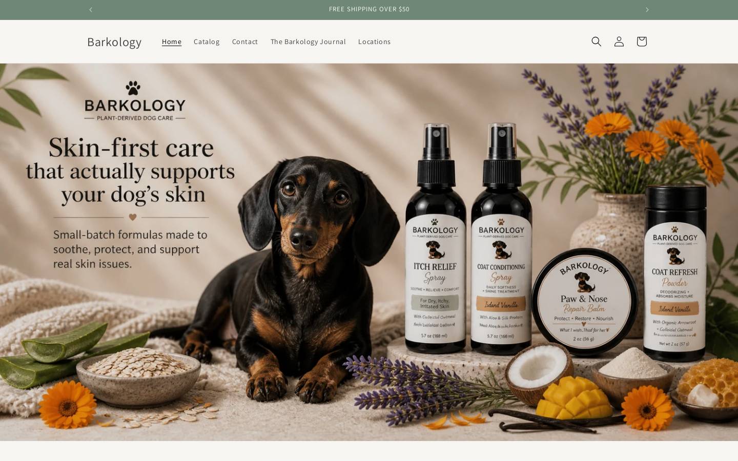barkologycare.com homepage screenshot