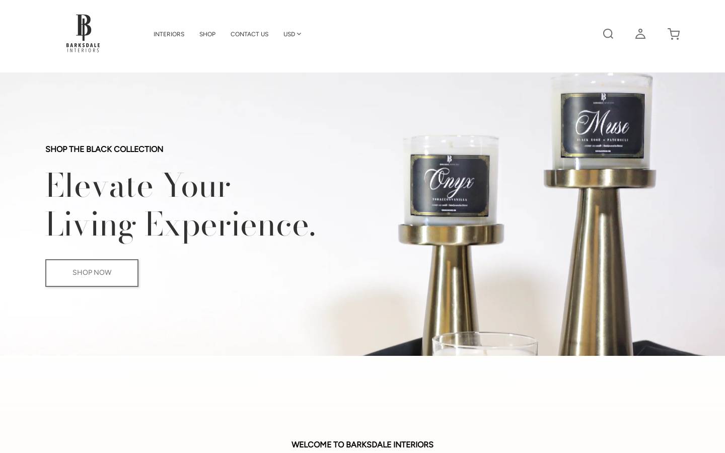 barksdaleinteriors.com homepage screenshot