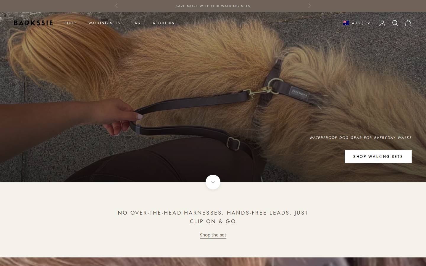 barkssie.com homepage screenshot