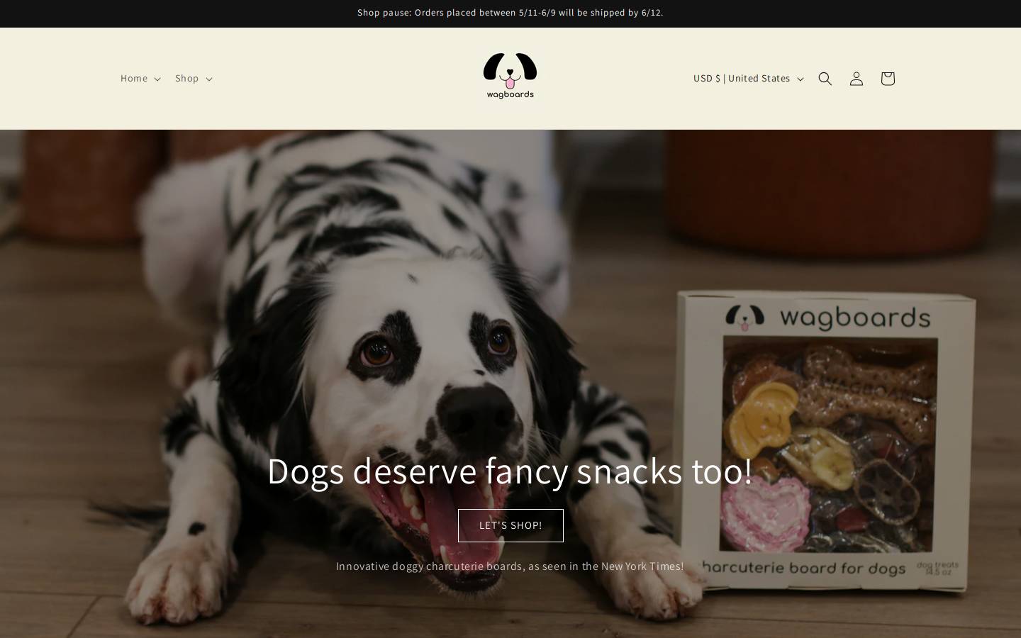 barkuterieboards.com homepage screenshot