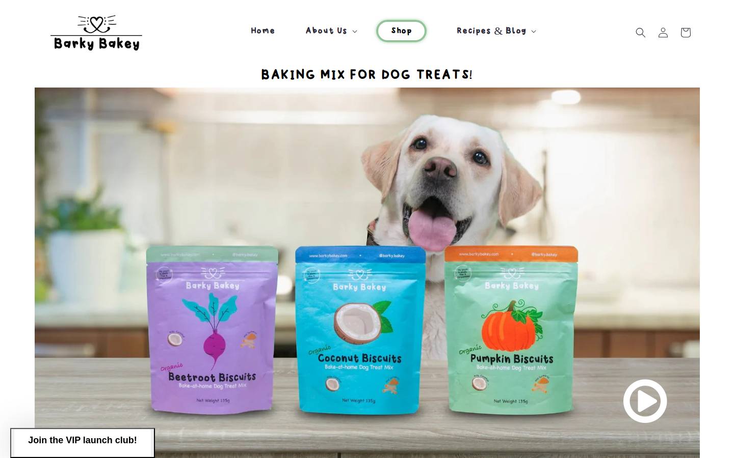 barkybakey.com homepage screenshot