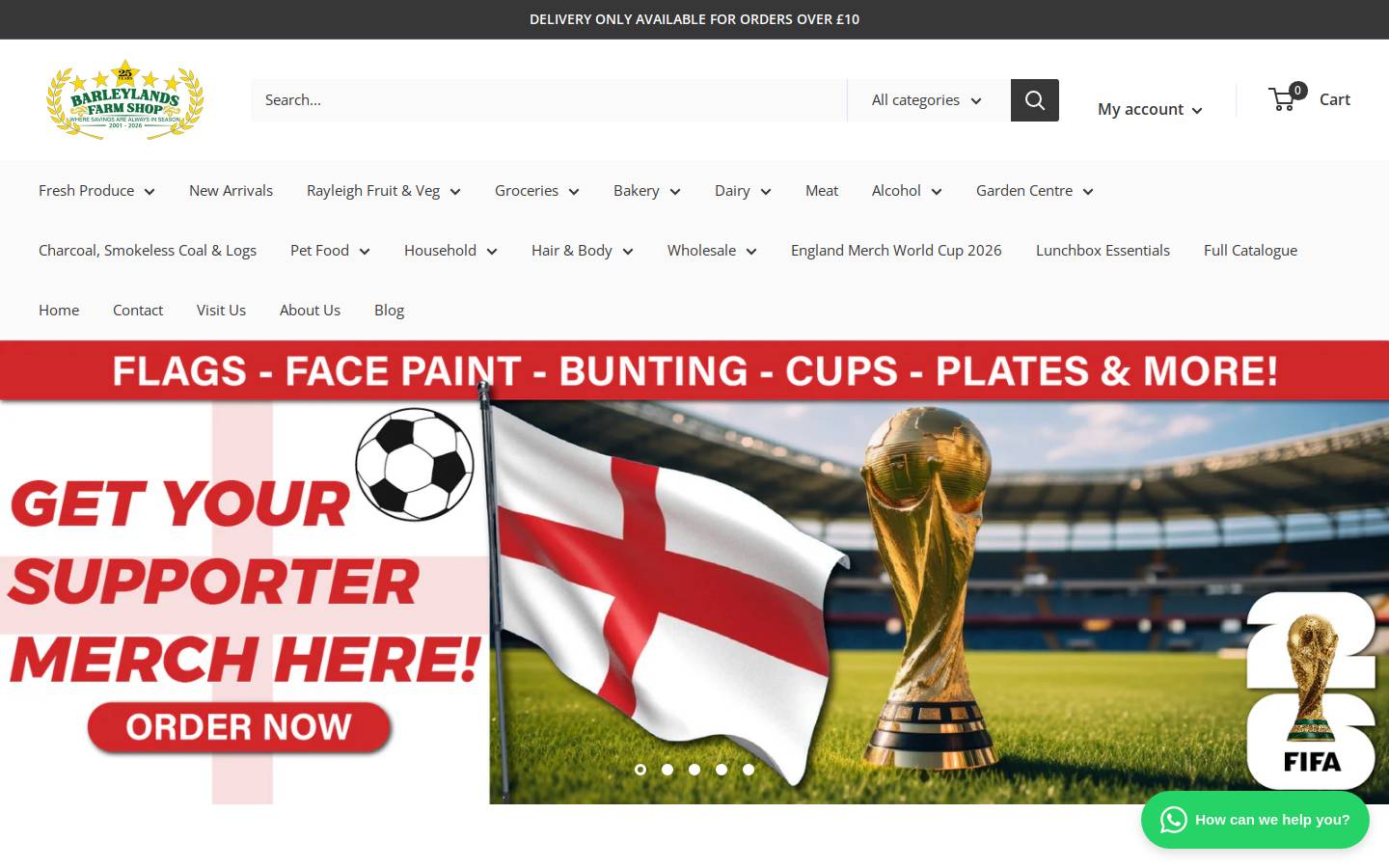 barleylandsfarmshop.co.uk homepage screenshot