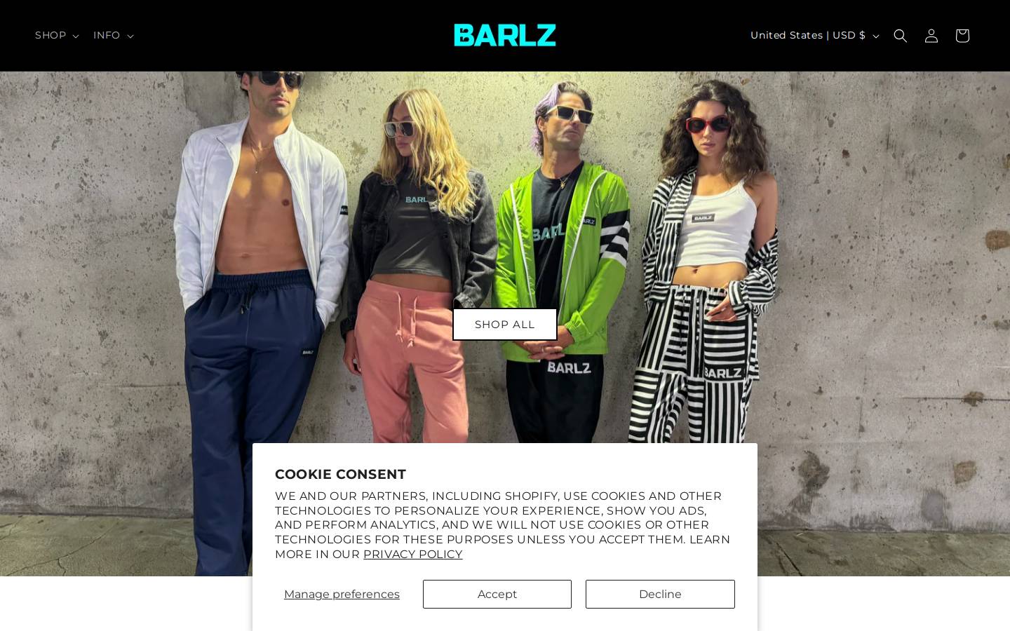 barlz.com homepage screenshot
