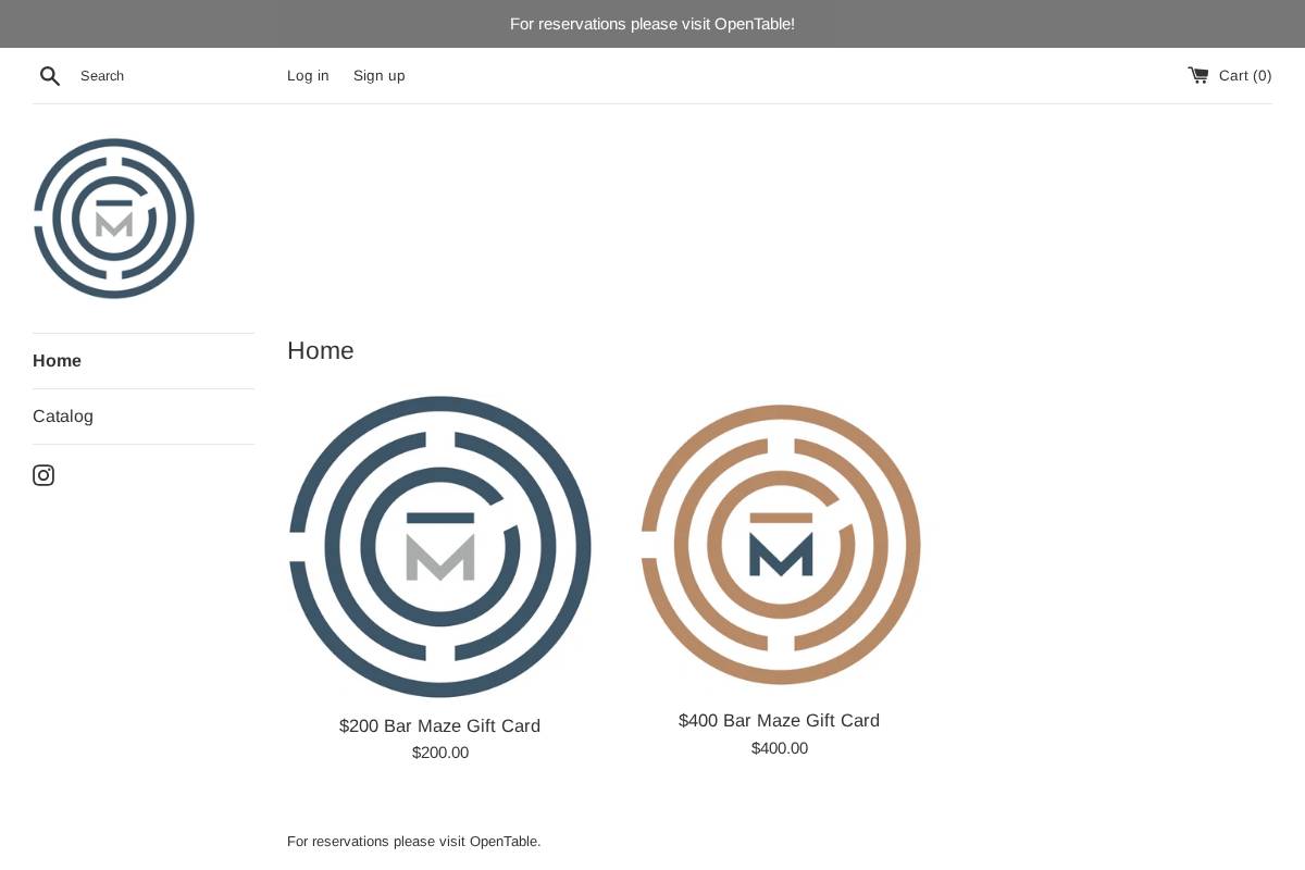 barmaze.shop homepage screenshot