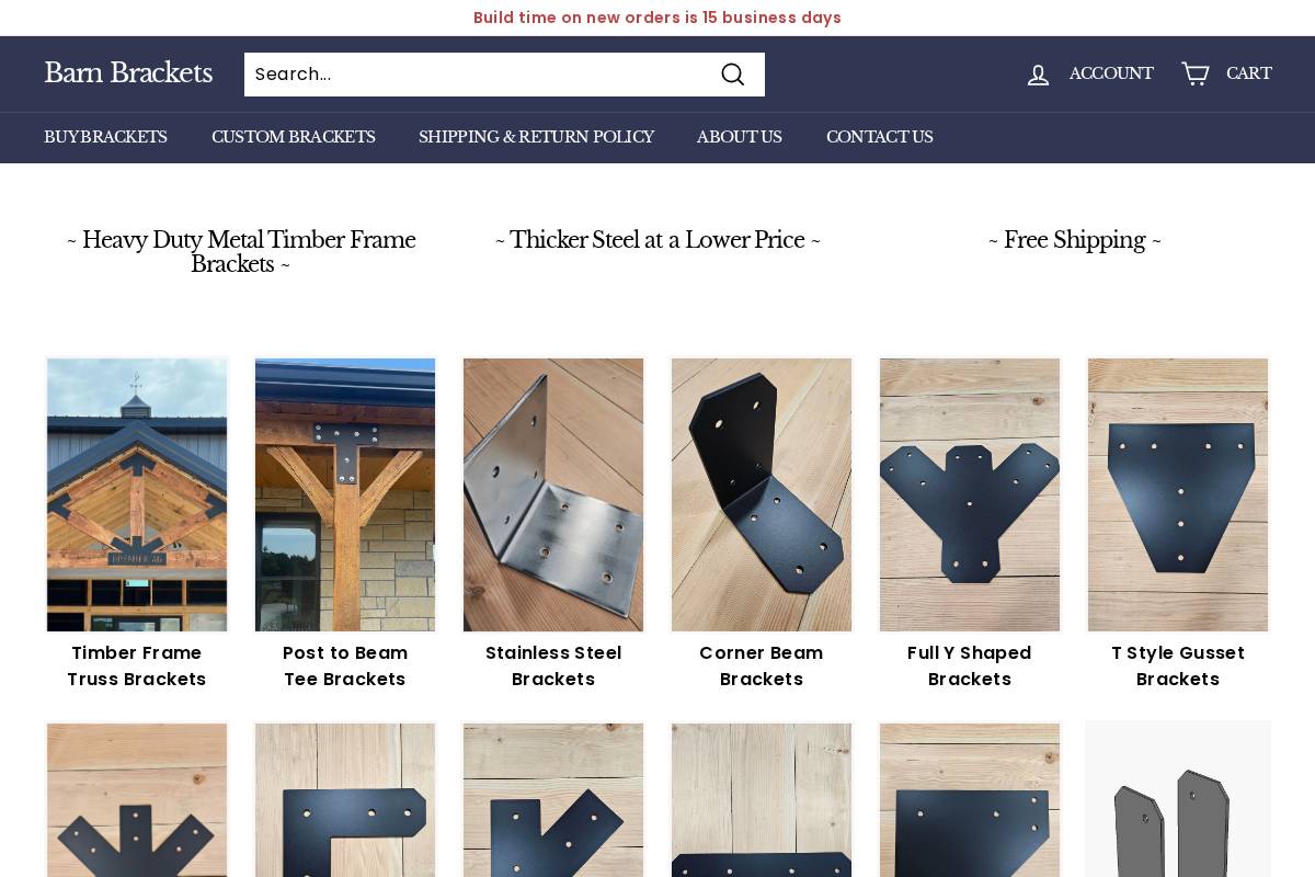barnbrackets.com homepage screenshot