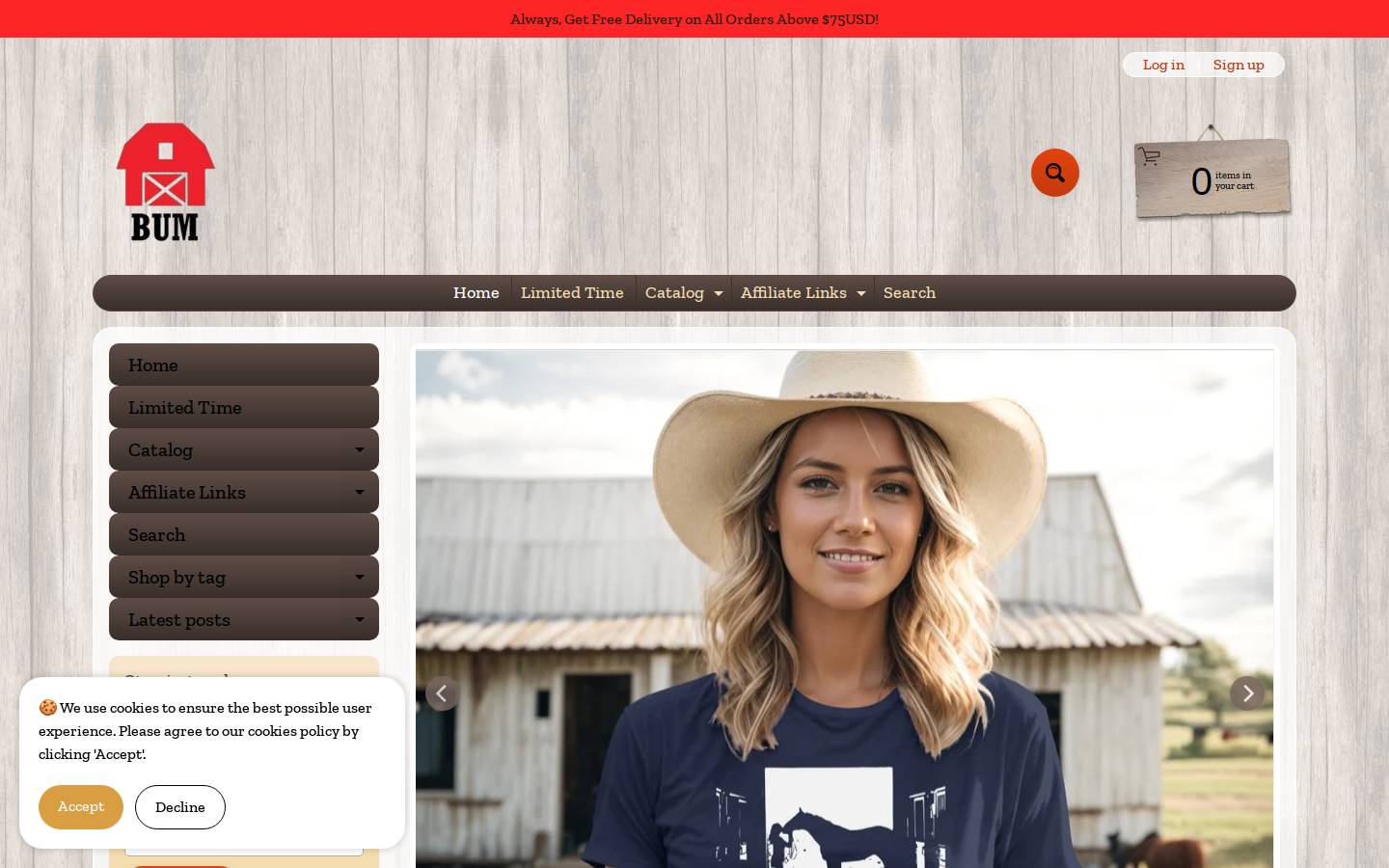 barnbumstore.com homepage screenshot