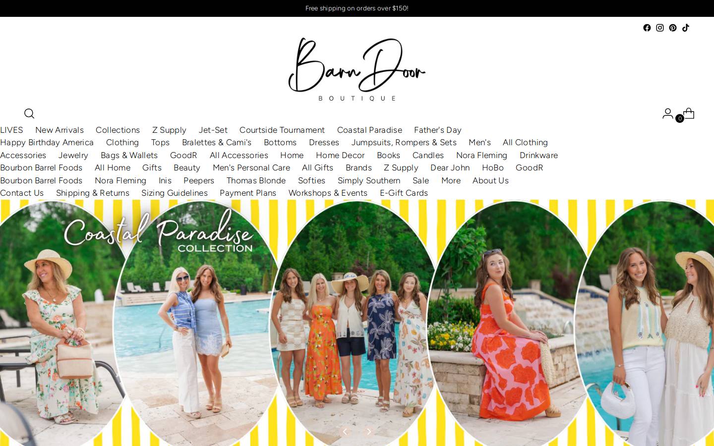 barndoorboutiquetn.com homepage screenshot