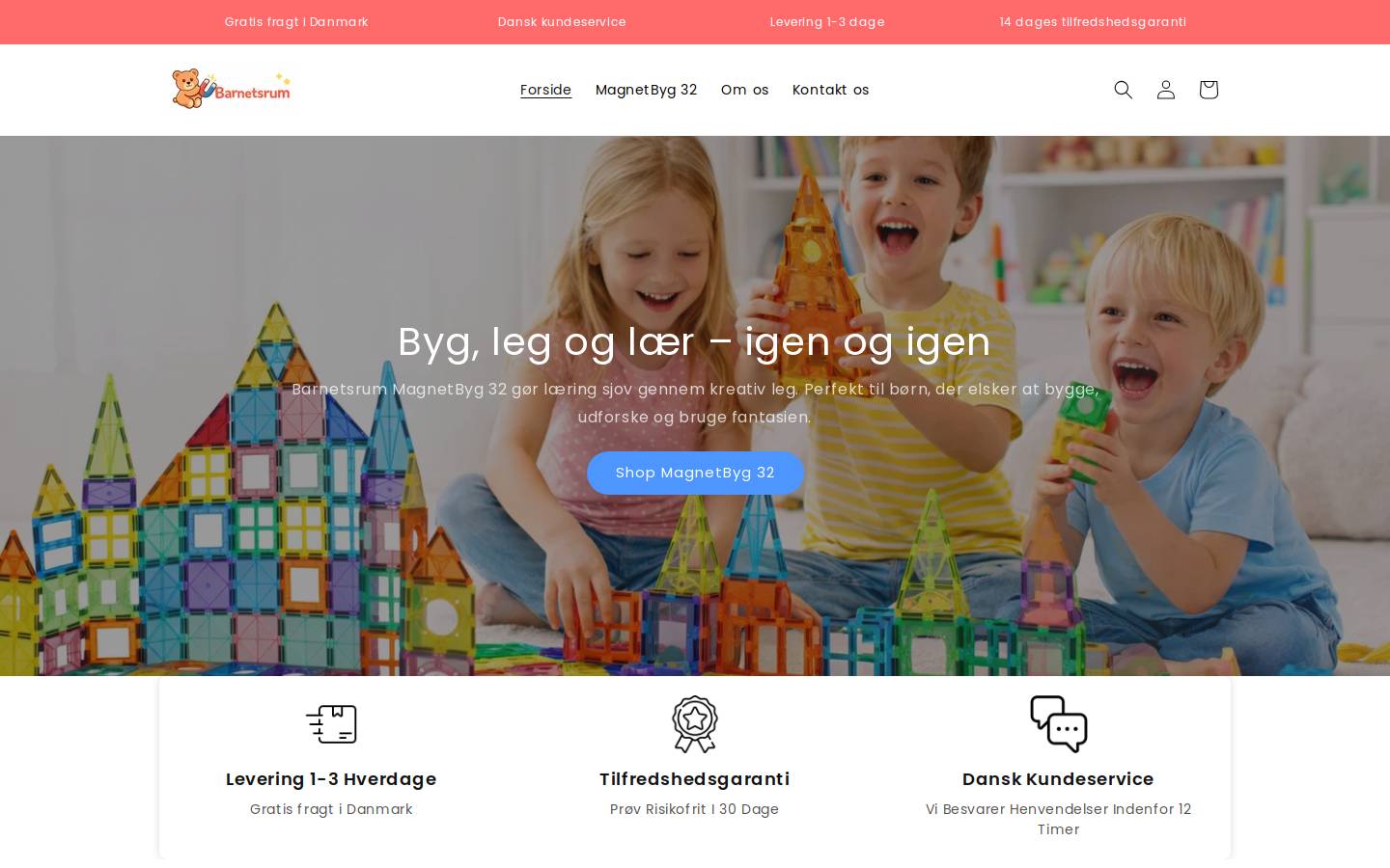 Barnetsrum homepage screenshot