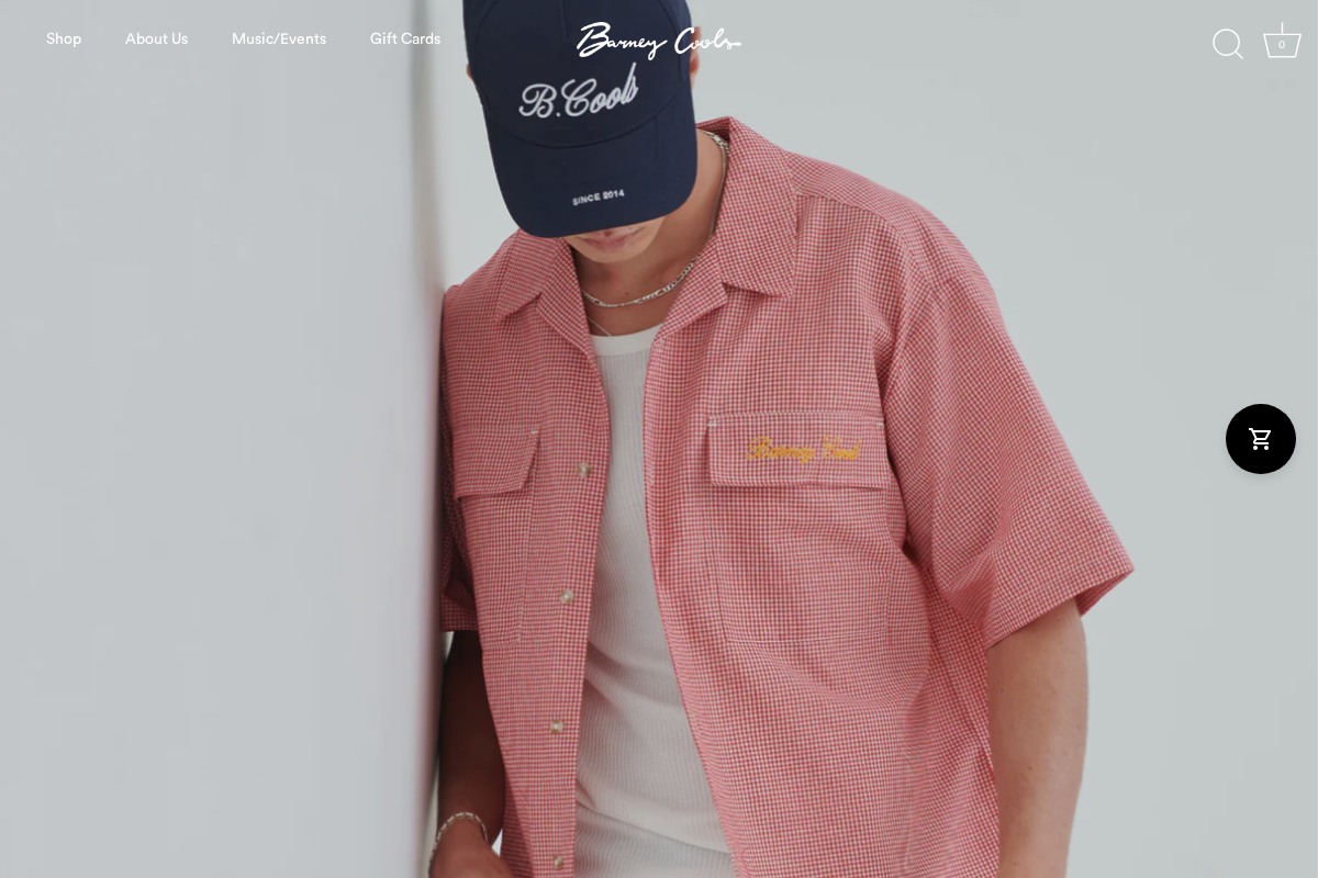 barneycools.com homepage screenshot