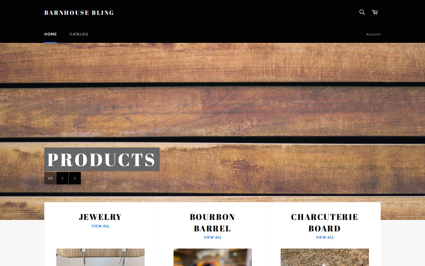 barnhouseblingnc.com homepage screenshot