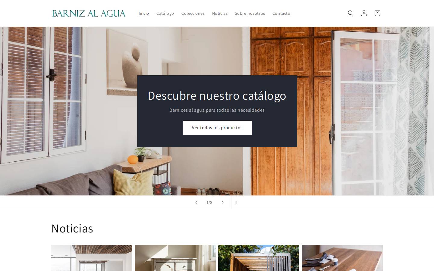 barnizalagua.com homepage screenshot