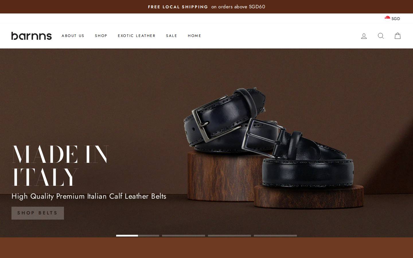 barnns.com homepage screenshot