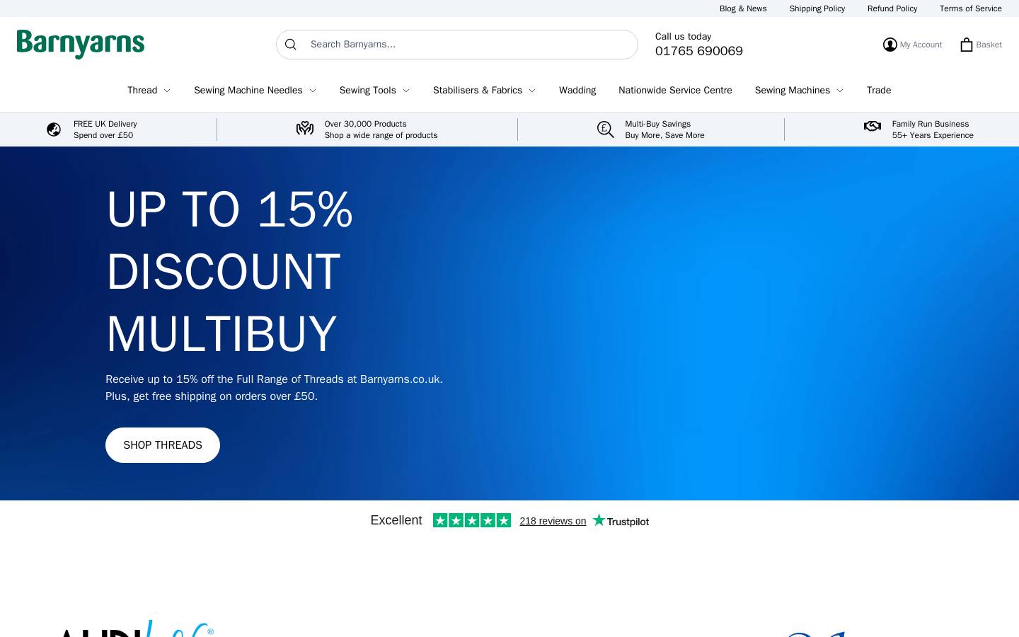 Barnyarns homepage screenshot