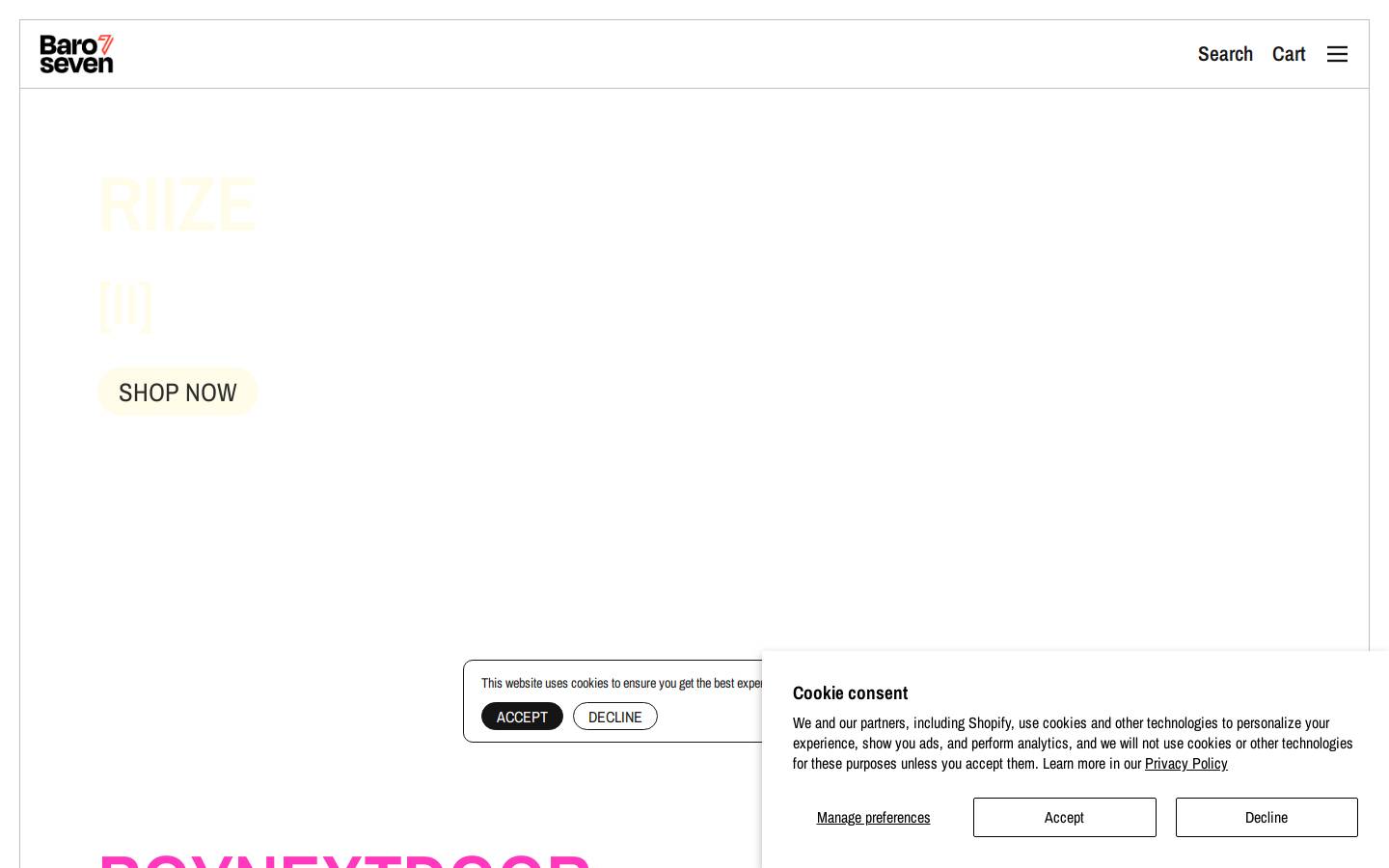 baro7.com homepage screenshot
