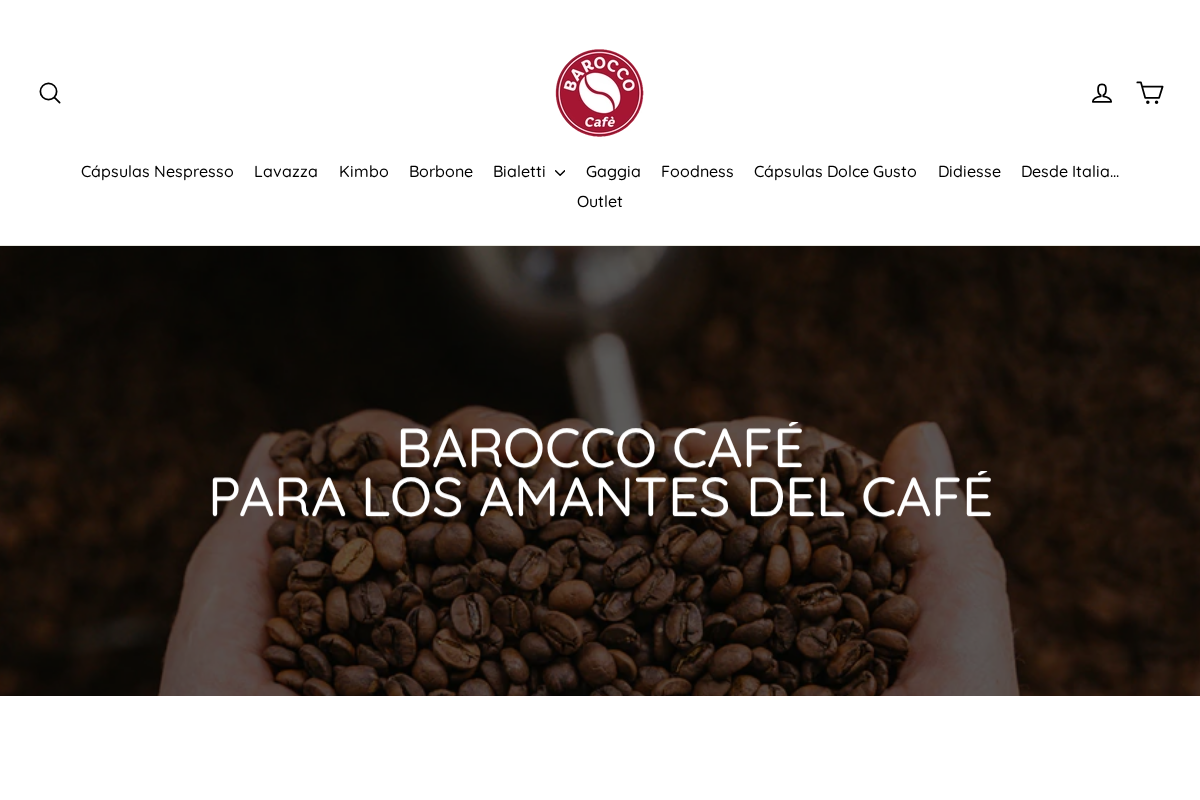 Cafe Barocco Chile homepage screenshot