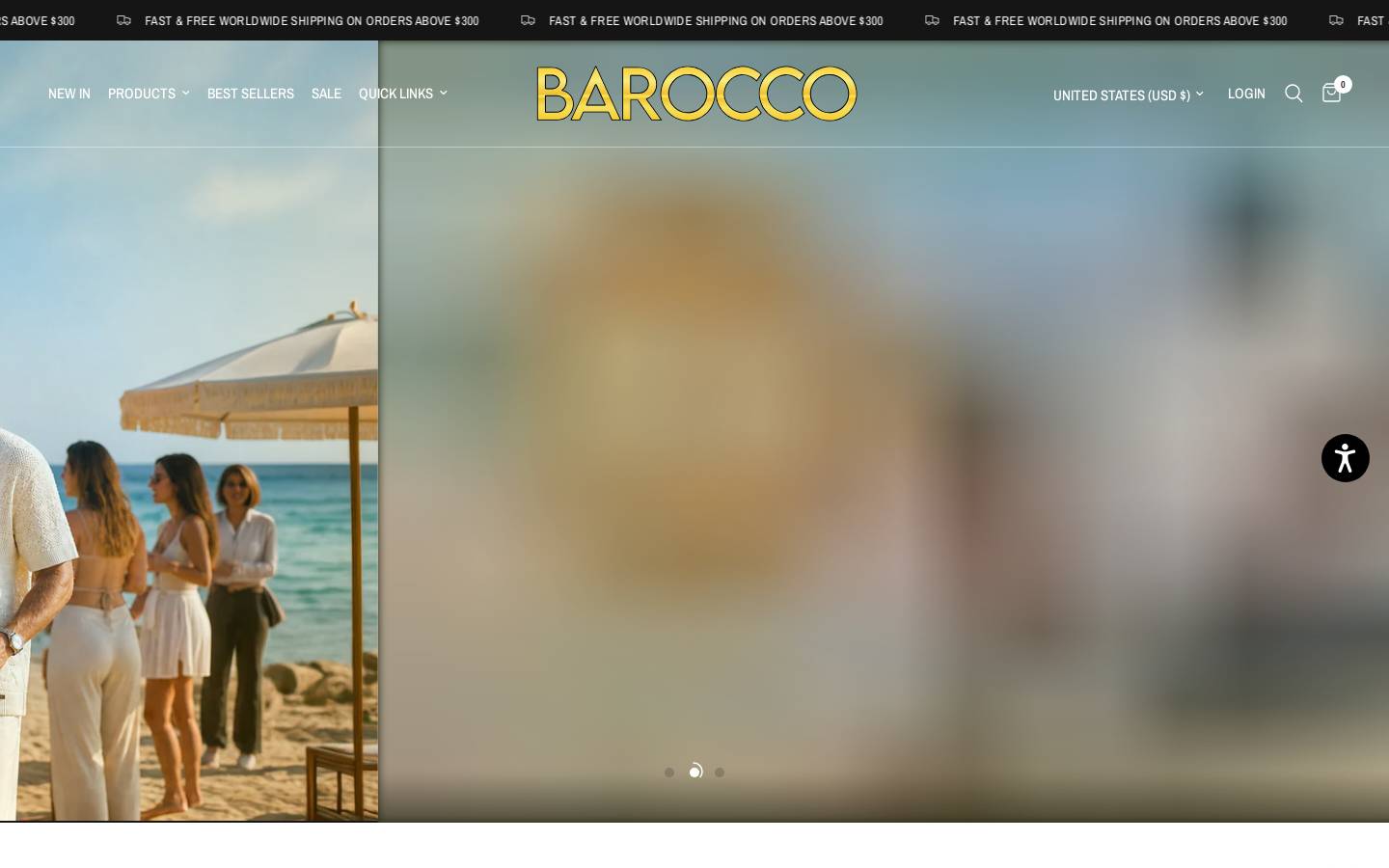barocco.com homepage screenshot