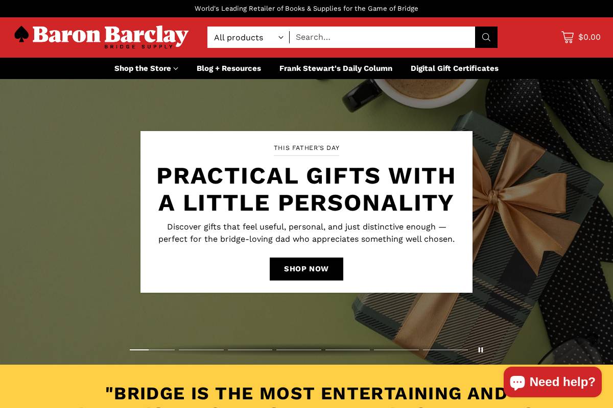 baronbarclay.com homepage screenshot