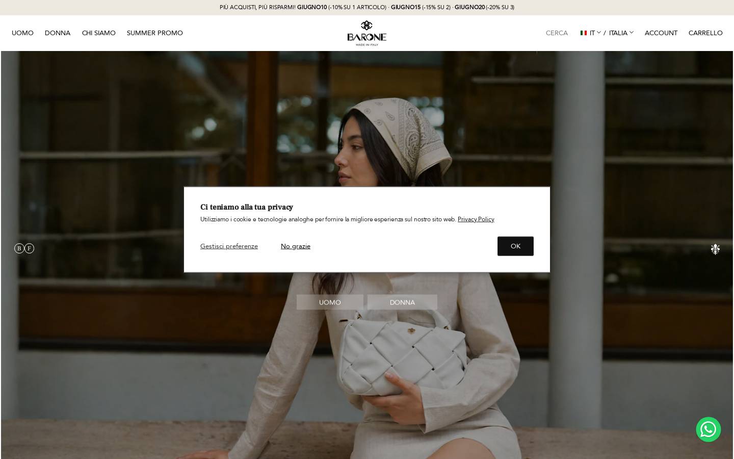 Baronefirenze homepage screenshot