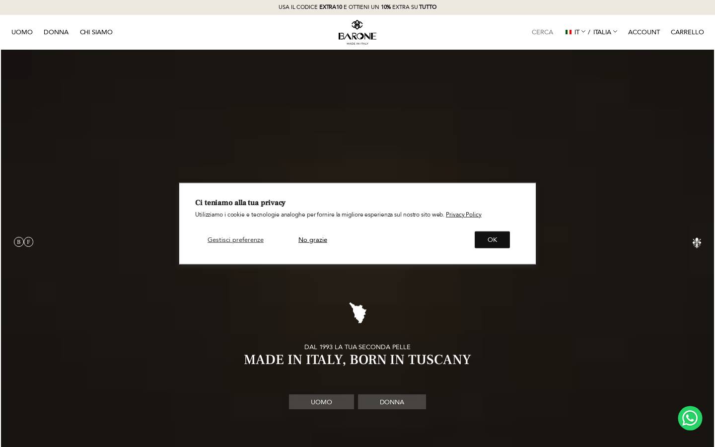 barone firenze  homepage screenshot