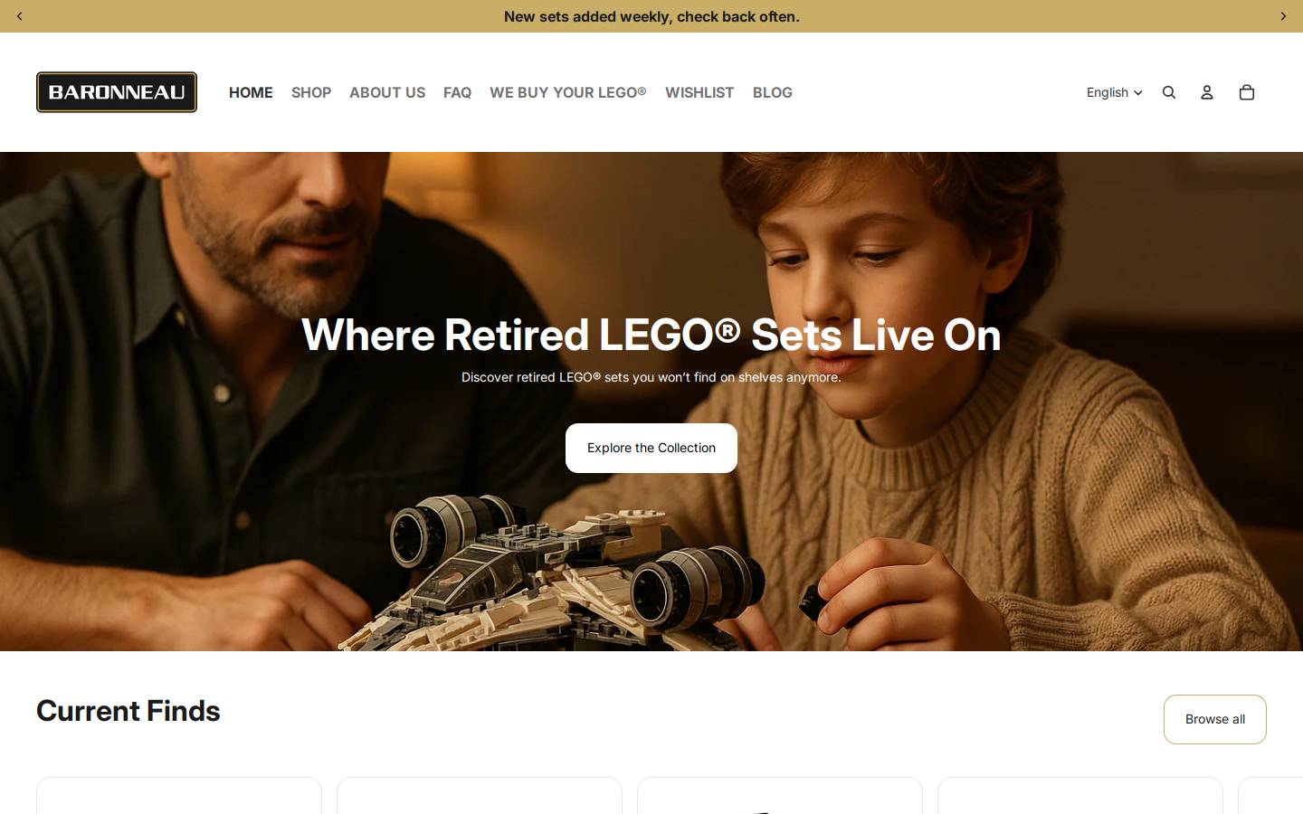 baronneau.com homepage screenshot