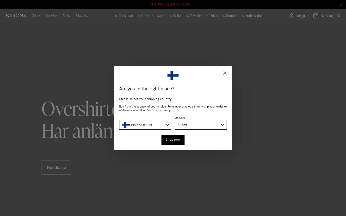 BARONS homepage screenshot