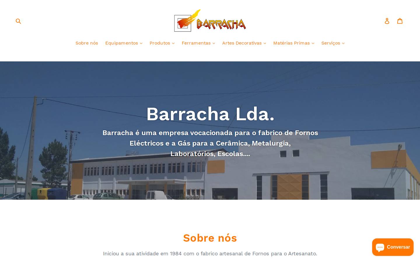 barracha.pt homepage screenshot