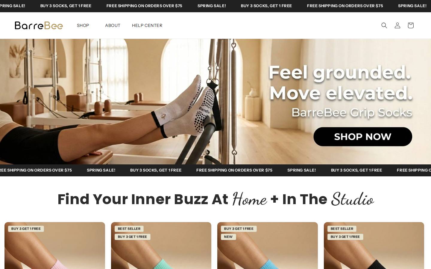 barrebee.com homepage screenshot