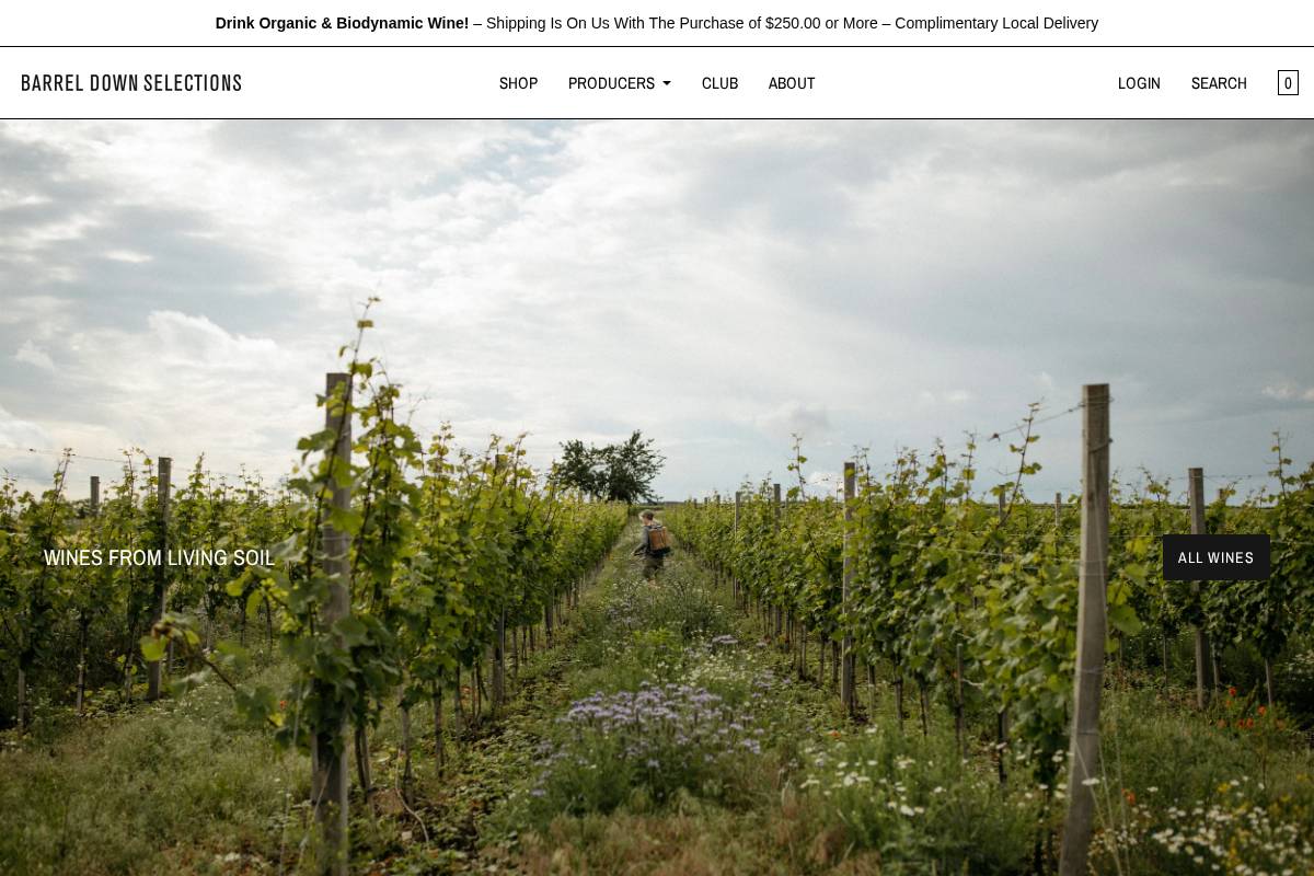 barreldownselections.com homepage screenshot