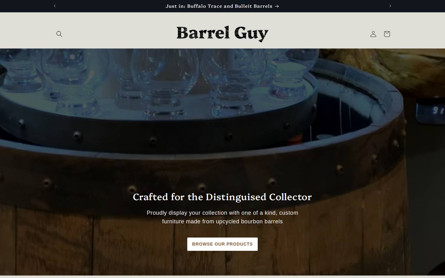 barrelguy.com homepage screenshot