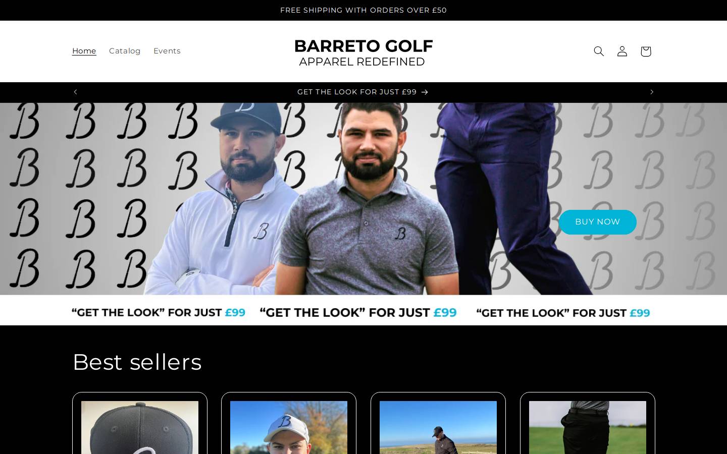 barretogolf.com homepage screenshot