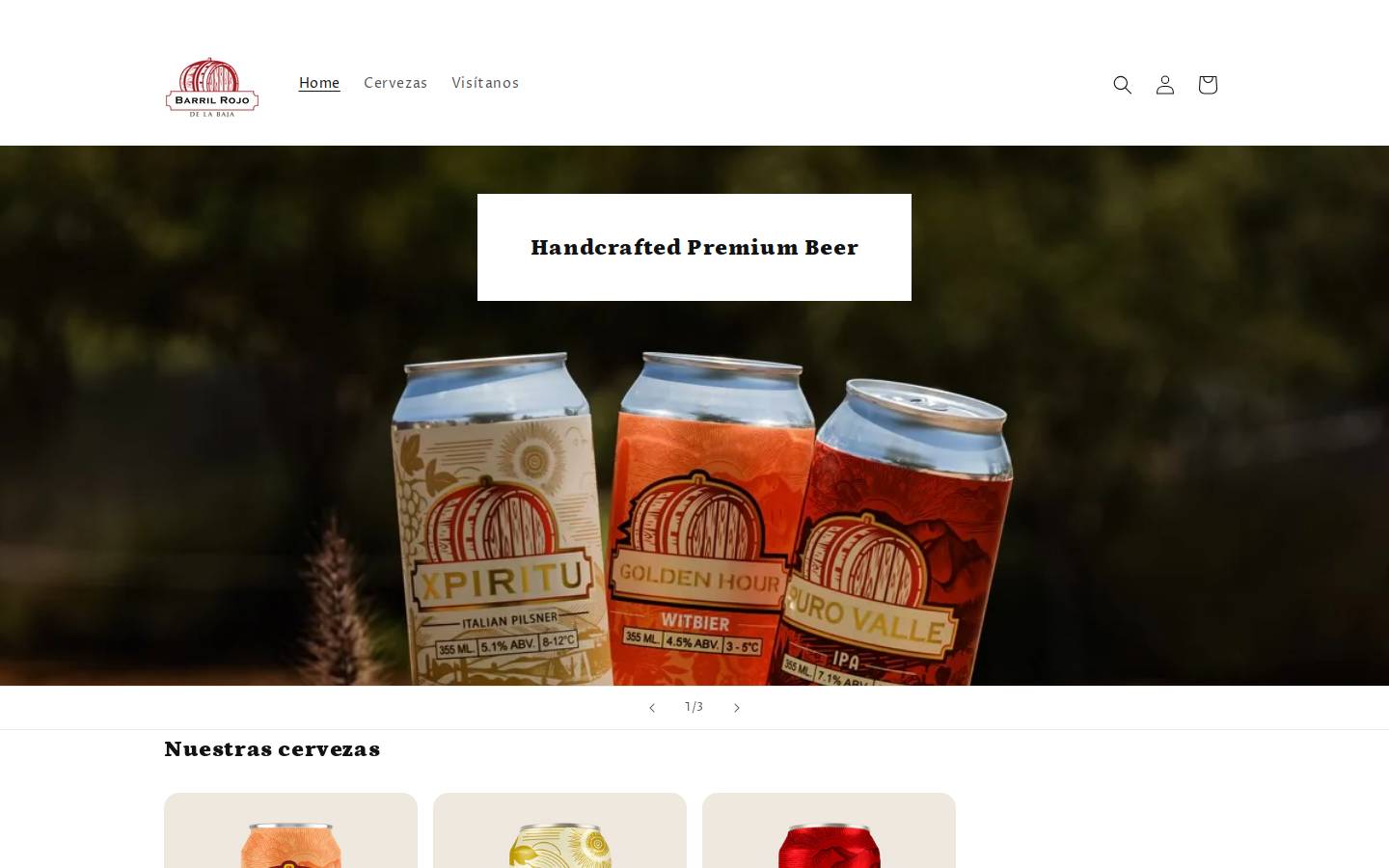 barrilrojo.com homepage screenshot