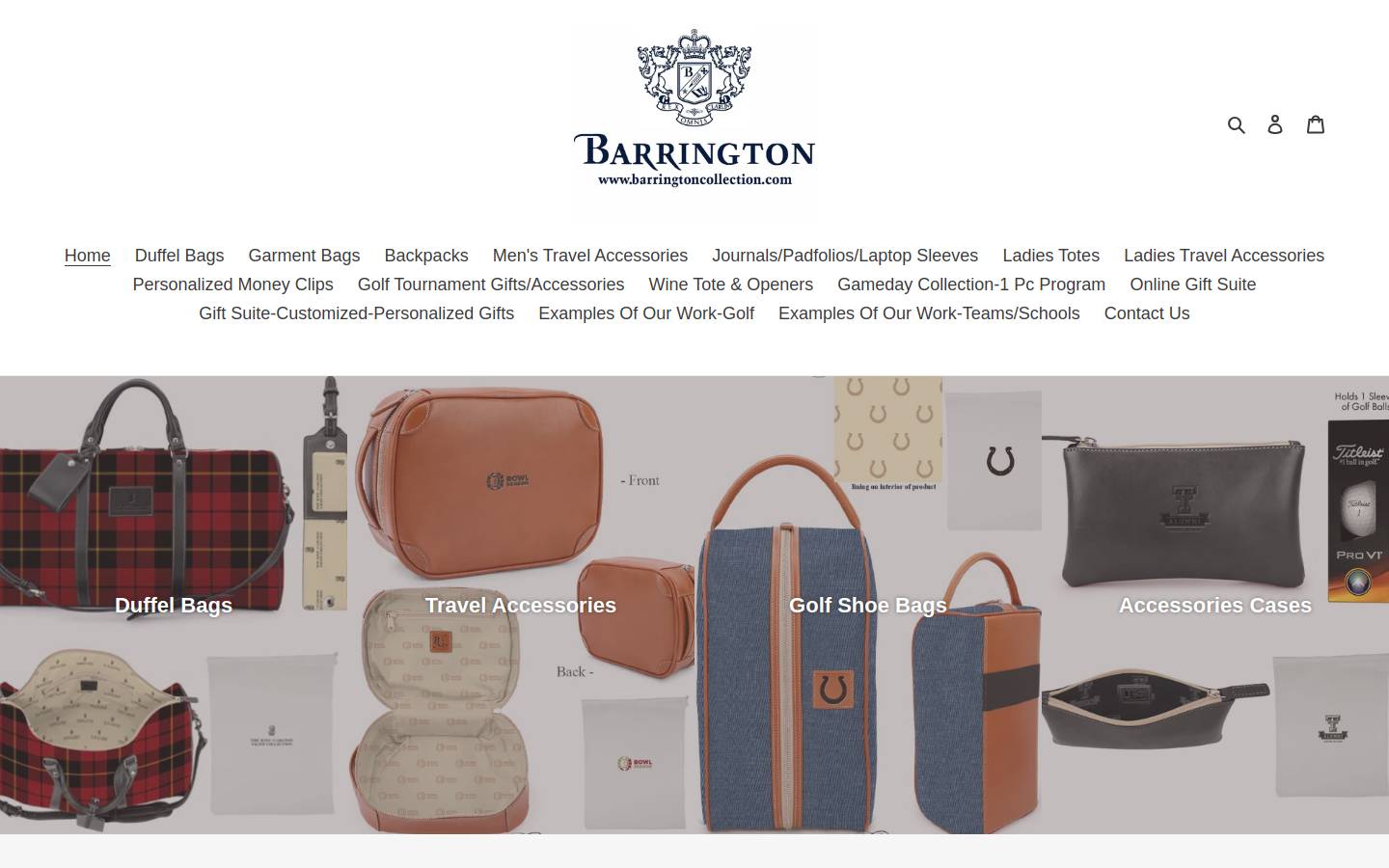 barringtoncollection.com homepage screenshot