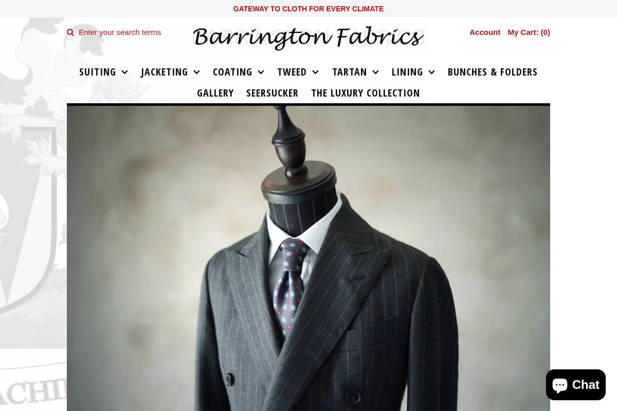 barringtonfabrics.com homepage screenshot