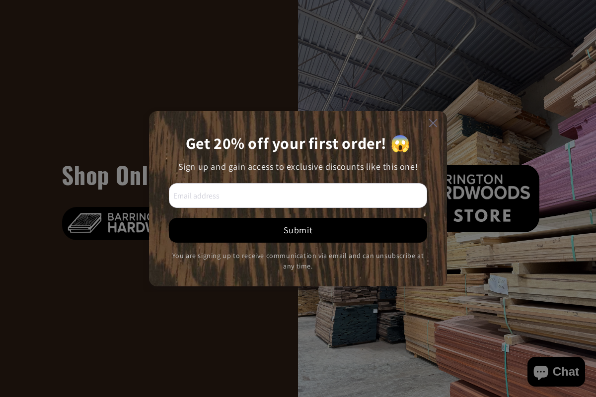 Barringtonhardwoods homepage screenshot