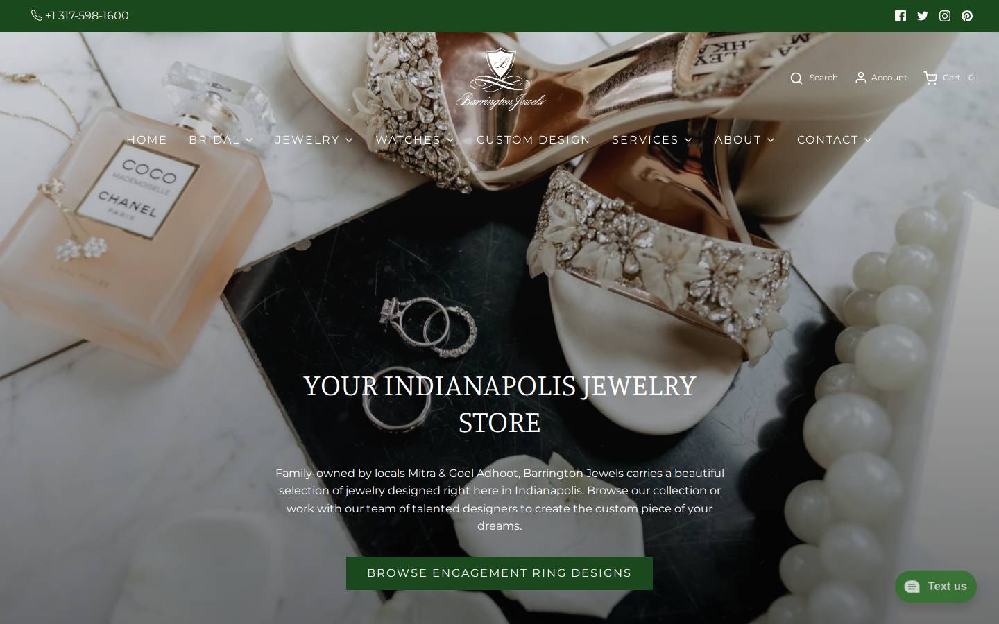 barringtonjewels.com homepage screenshot