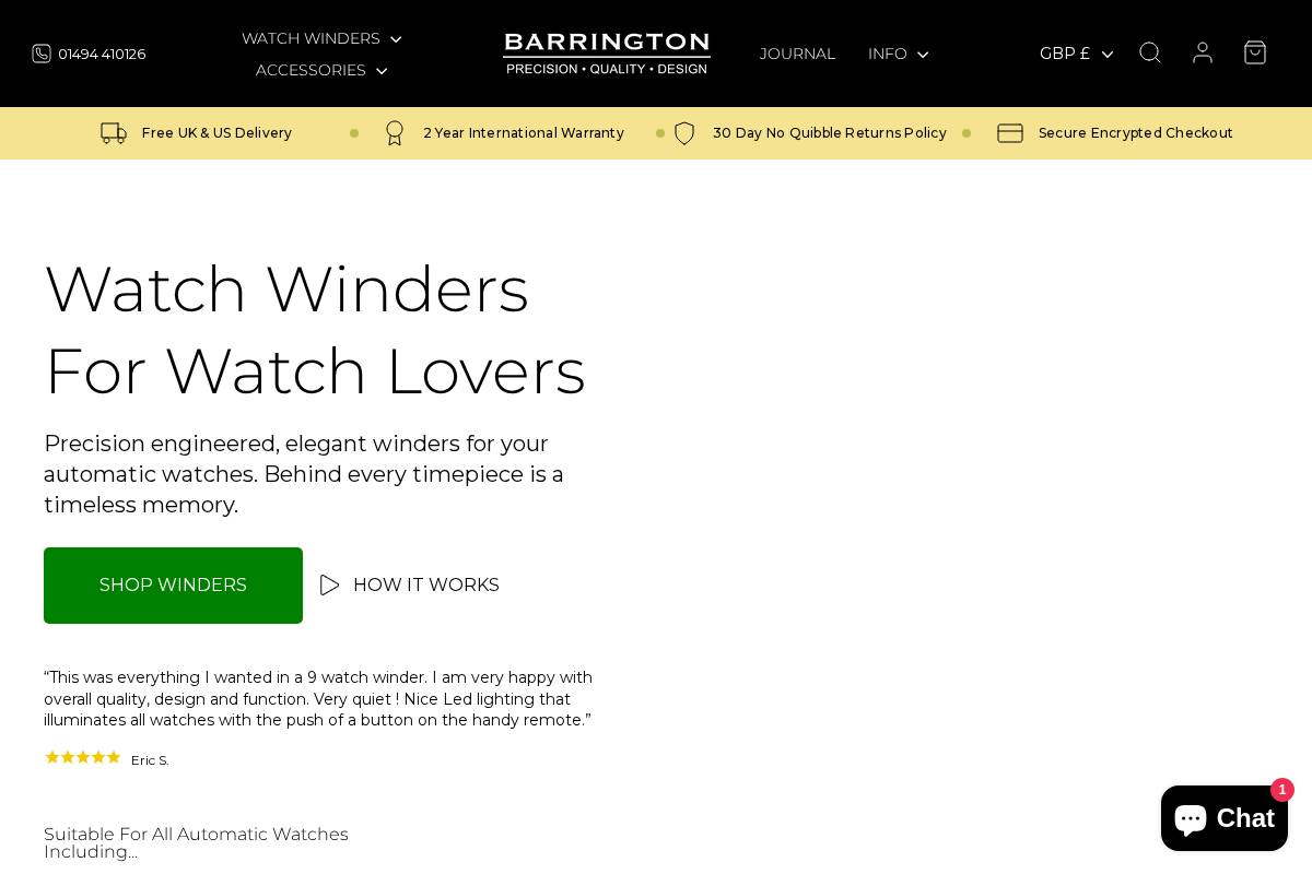 Barringtonwatchwinders homepage screenshot