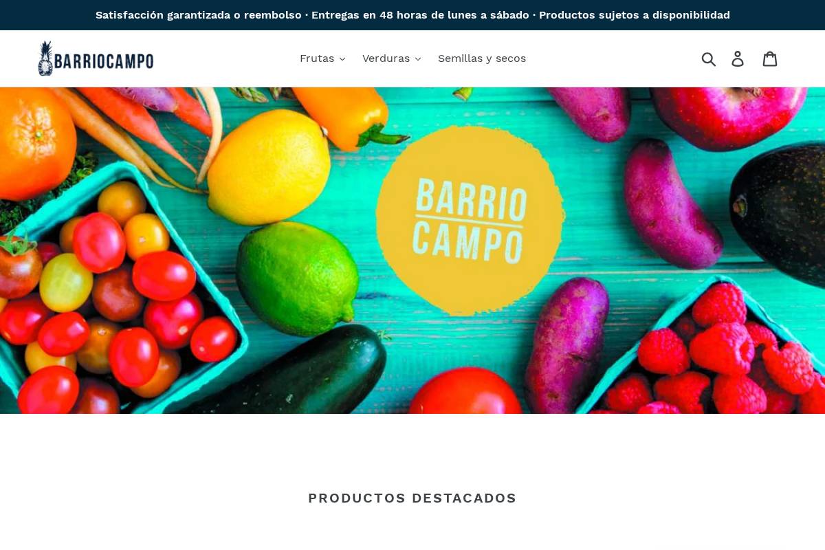 barriocampo.com homepage screenshot