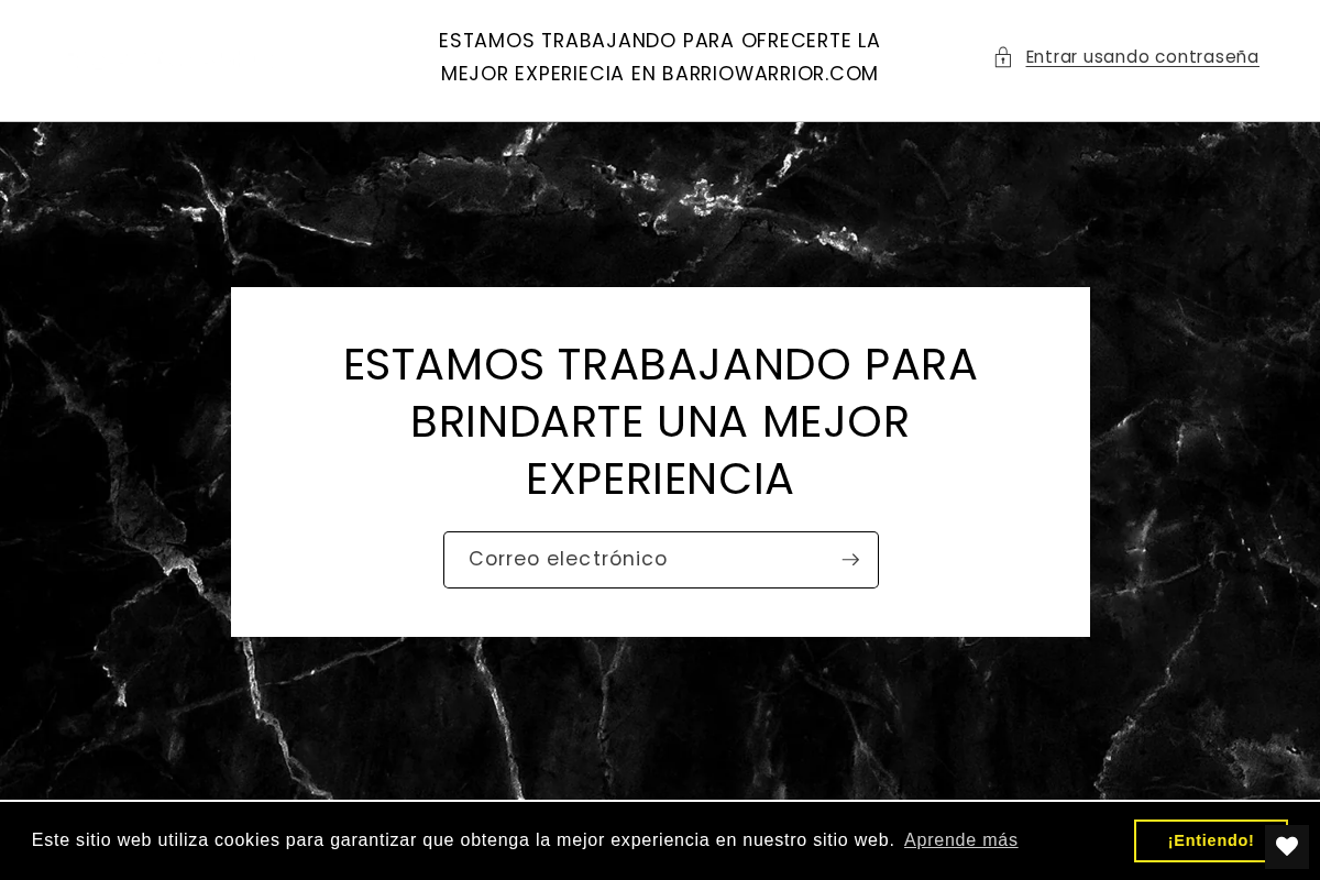 barriowarrior.com homepage screenshot