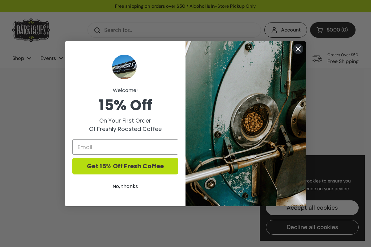 Barriques homepage screenshot