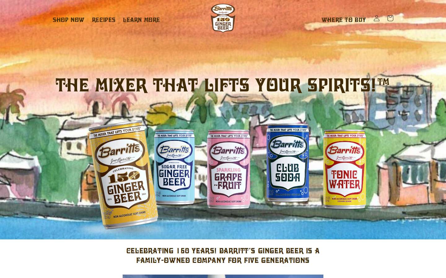 barrittsmixers.com homepage screenshot